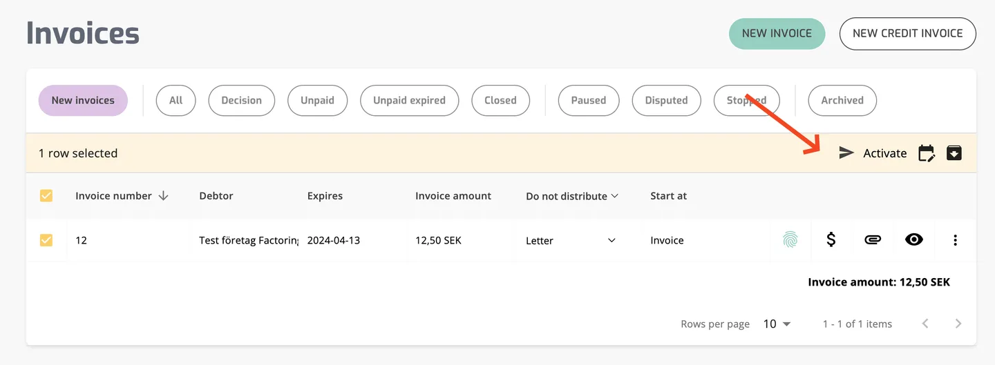 Work With Client Portal: Create an invoice in the client portal