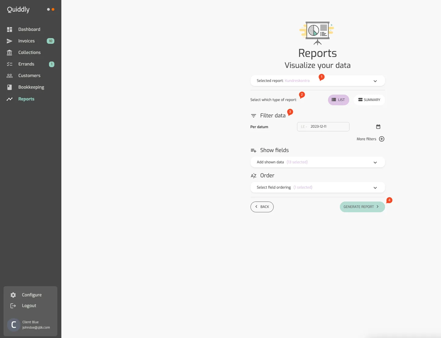 Work With Client Portal: Reports
