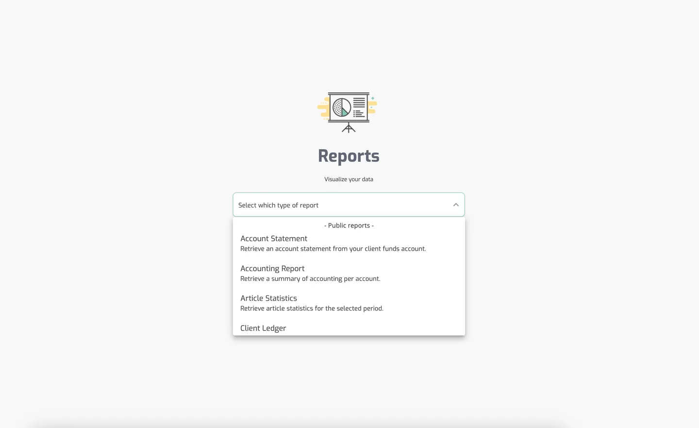 Reports view