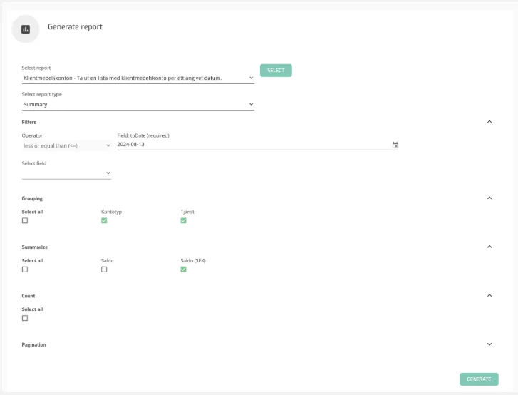 Closing of Accounts: Client Accounts