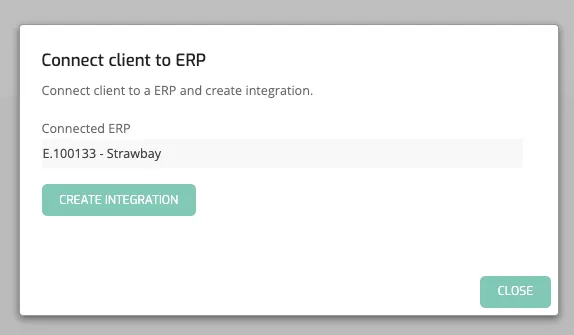 Onboard ERP Integration: Initiate Connection by Operator