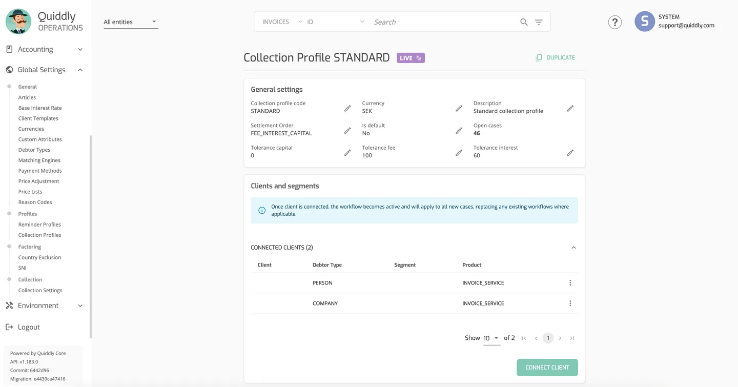 Collection Profile View