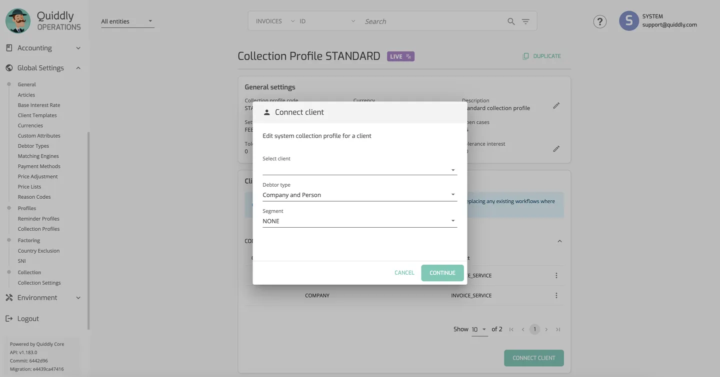 Connect clients