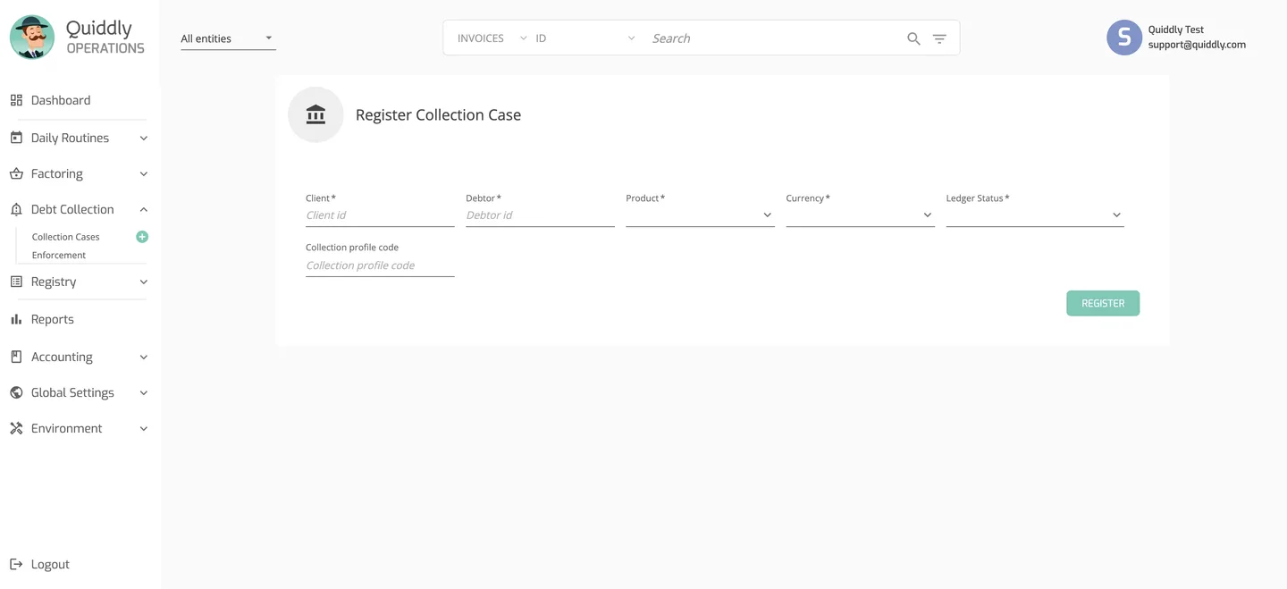 Create new Collection Case