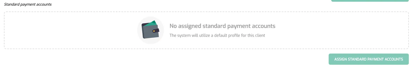 Onboard Client: Assign Bank Accounts for Payments