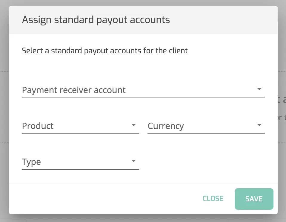 Onboard Client: Assign Bank Accounts for Payouts