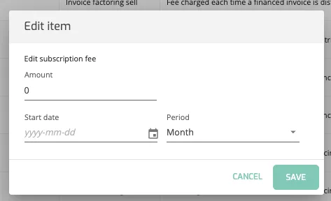 Onboard Client: Update prices