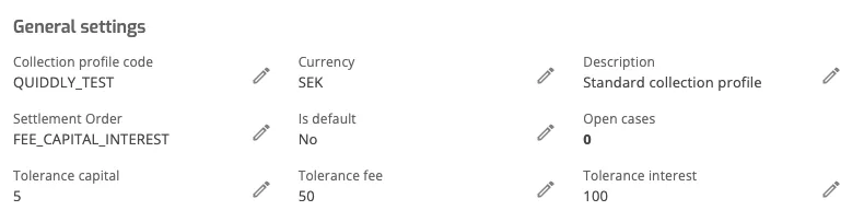 Setup Debt Collection: General Settings